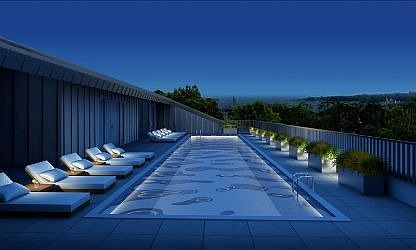rooftop saltwater pool
