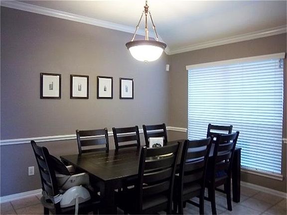View of dining area from kitchen
