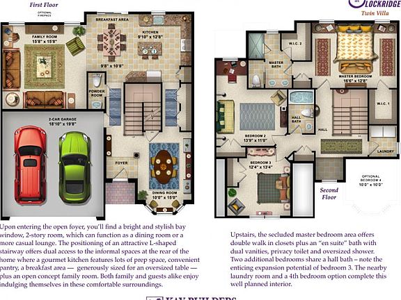Lynsworth Twin Villa Floorplan Rendering