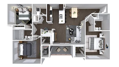 Floor plan 3X2-1374
