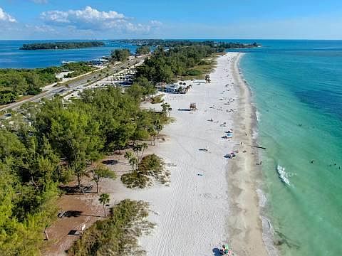 Anna Maria Island is one free bridge from the condo, and 1 mile from the condo.