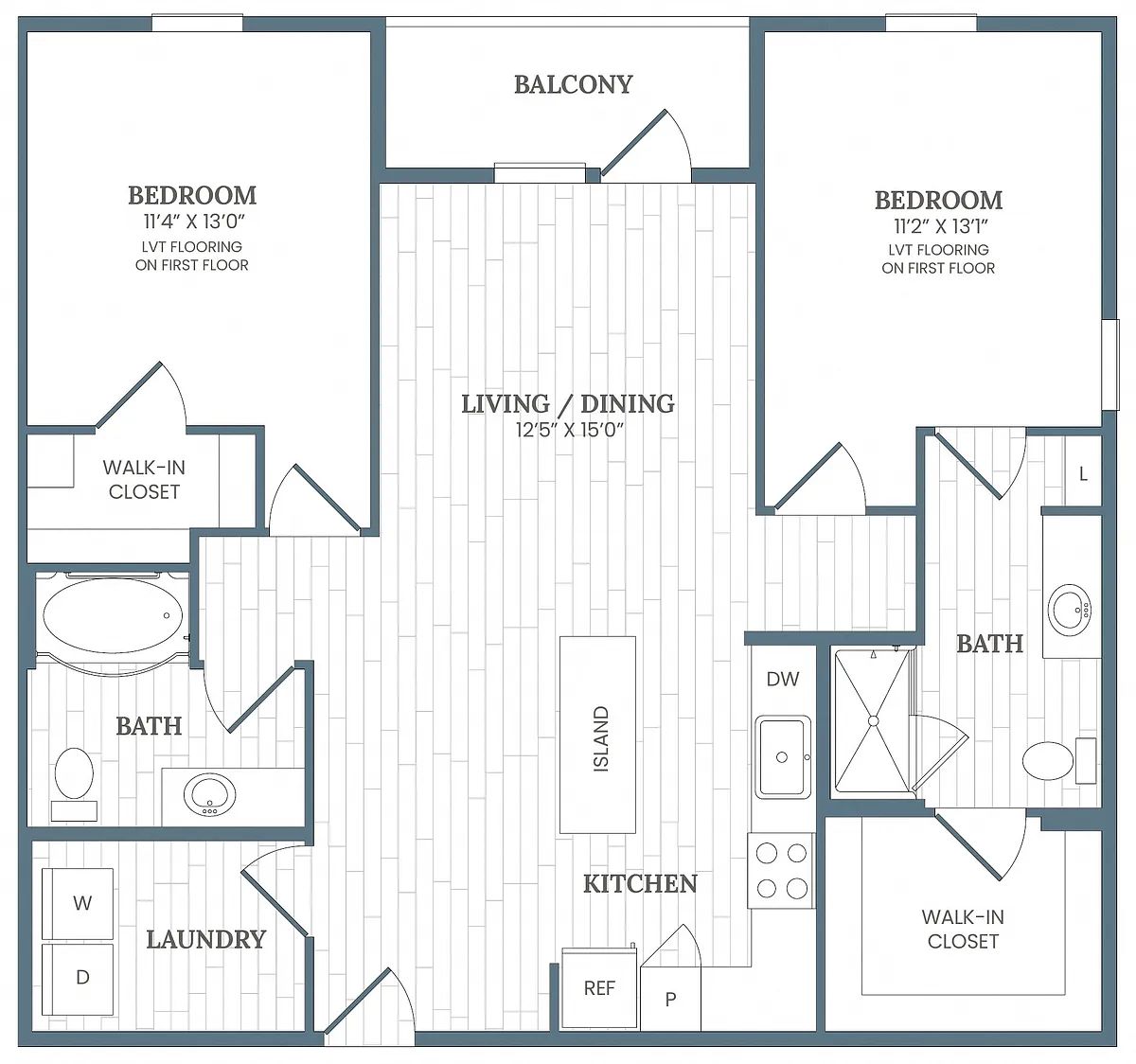 Floor plan B1C