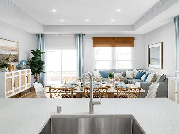 Kitchen with stainless steel undermount sink