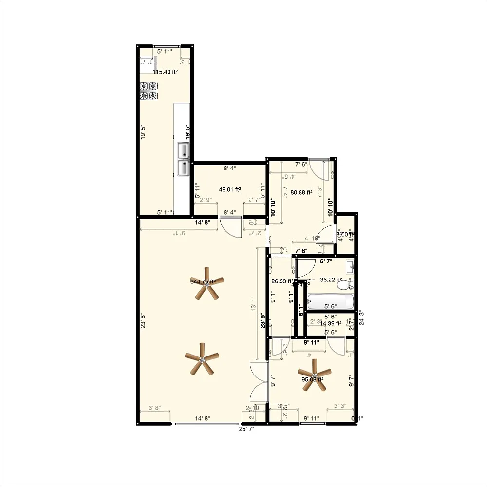 1 bed, 825 sqft, $1,595 — Photo 2