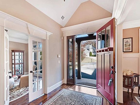 Foyer, French doors 