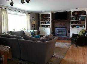 Living room view Fireplace