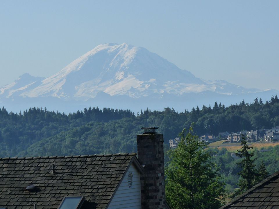 Mt Rainier to greet you each day