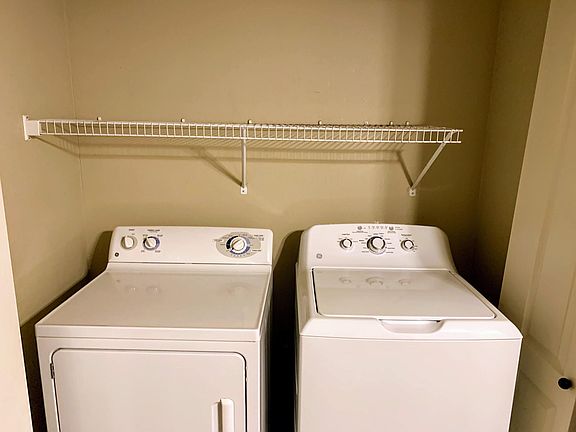 Washer & Dryer with storage area