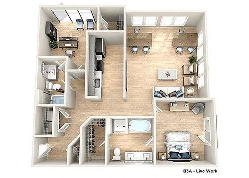 Floor plan B3 - Live Work