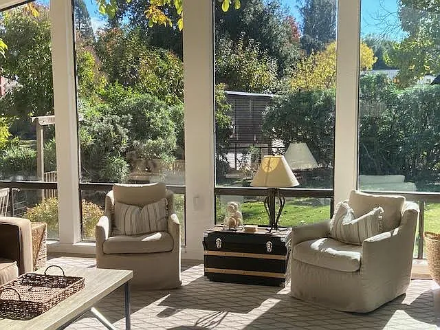 view from living room