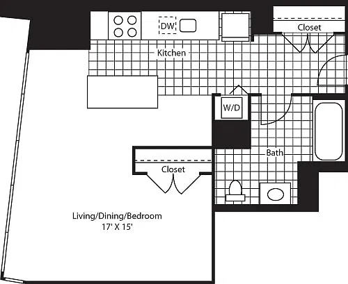 Floor plan Studio Alcove
