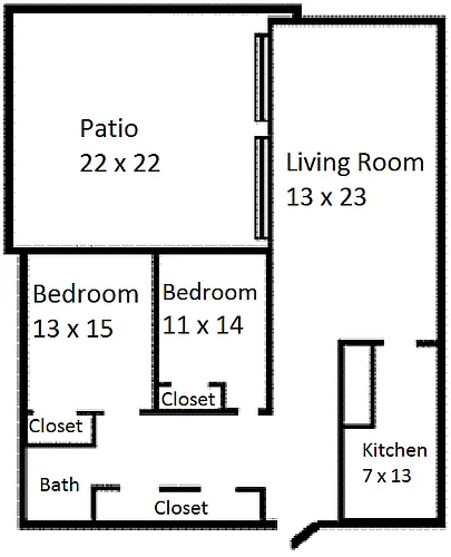 Floor plan Garden H I