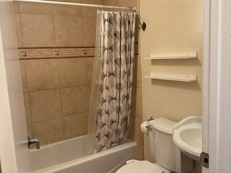 Bathroom with tub
