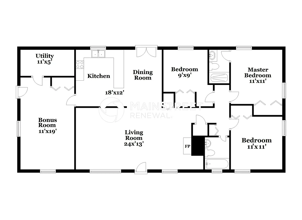 Living Room - 511 S Simpson St