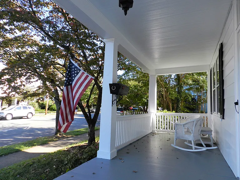 Inviting front porch