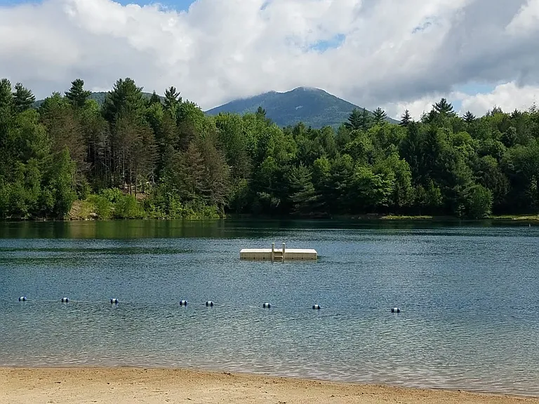 One of two private beaches