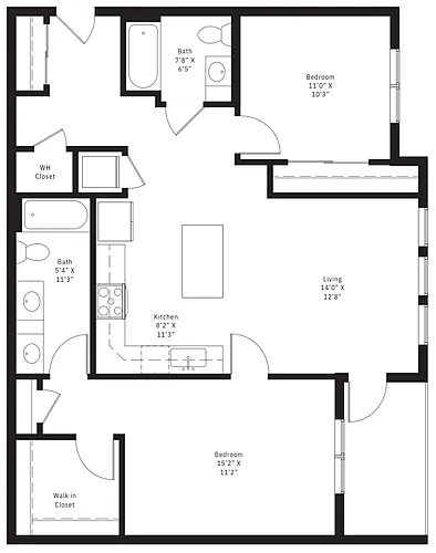 Floor plan 2X2