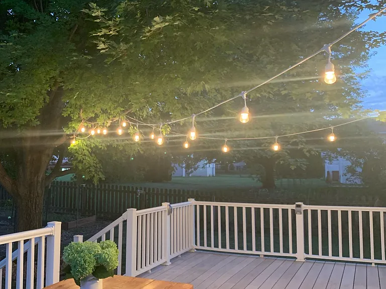 Deck at night