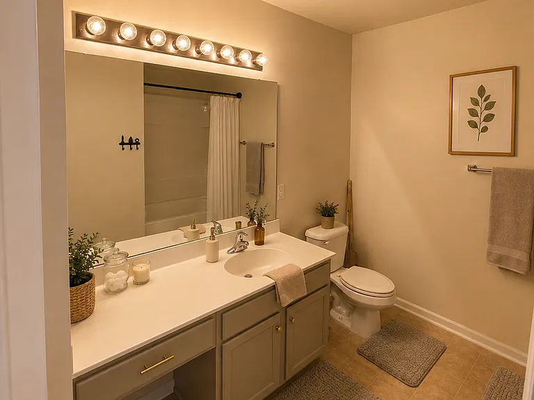 upstairs hallway bath - shared with 2 bedrooms