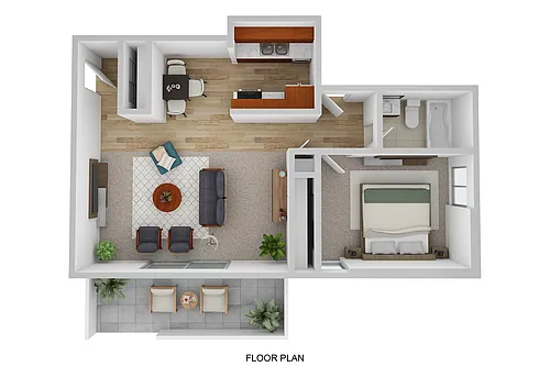 Floor plan One Bedroom