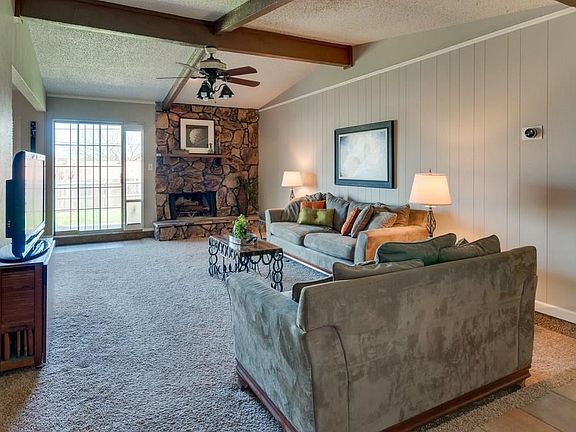 Large step down family room