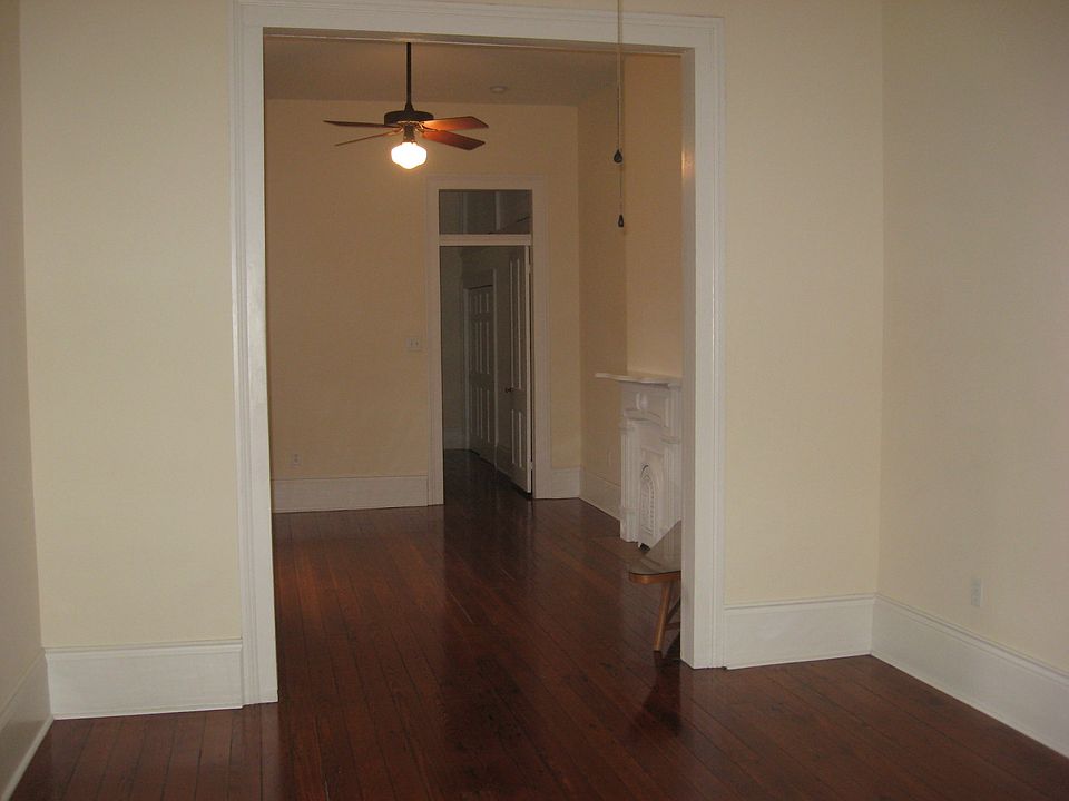 View of double parlors from front door