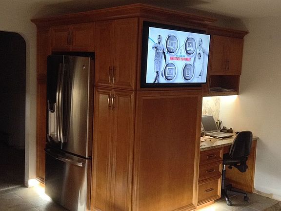 Swivel tv kitchen