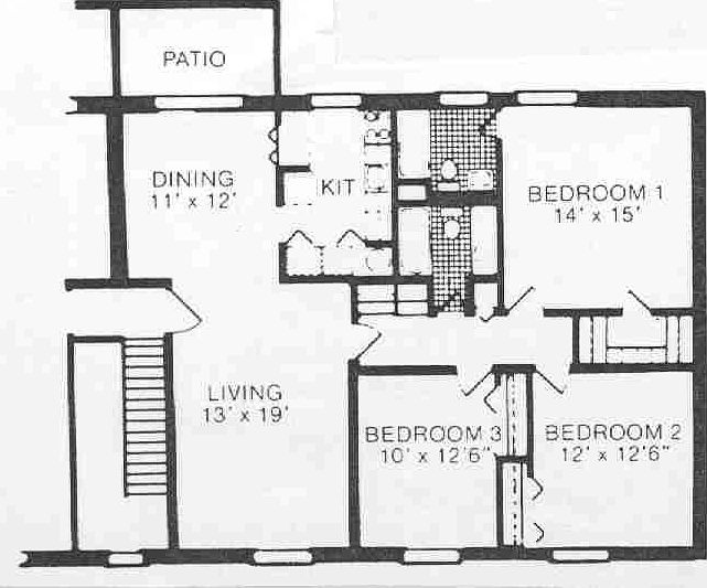Floor Plan (approx 1,400 sf)