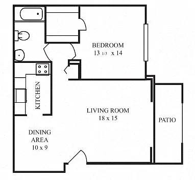 Floor plan 1 Bedroom
