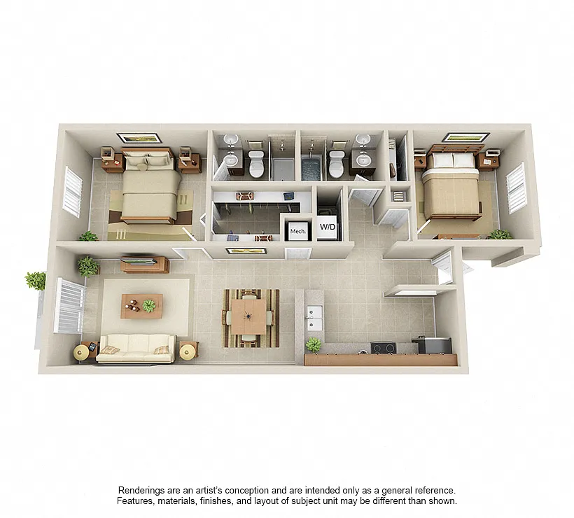 Floor plan Model B