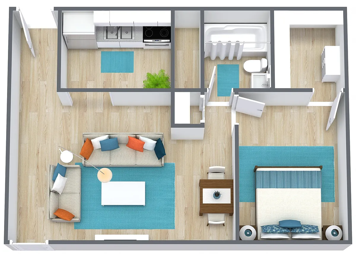 Floor plan One Bedroom