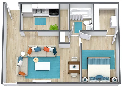 Floor plan One Bedroom