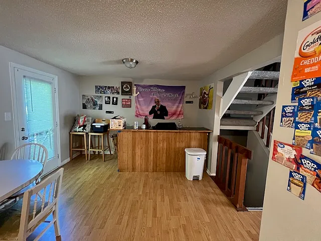 Bar at Far End of Eat-In Kitchen