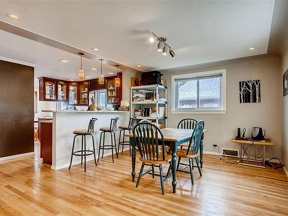 Bar Height Countertops and Separate Dining Area