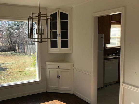 Dining Room with built in - hardwood floors!