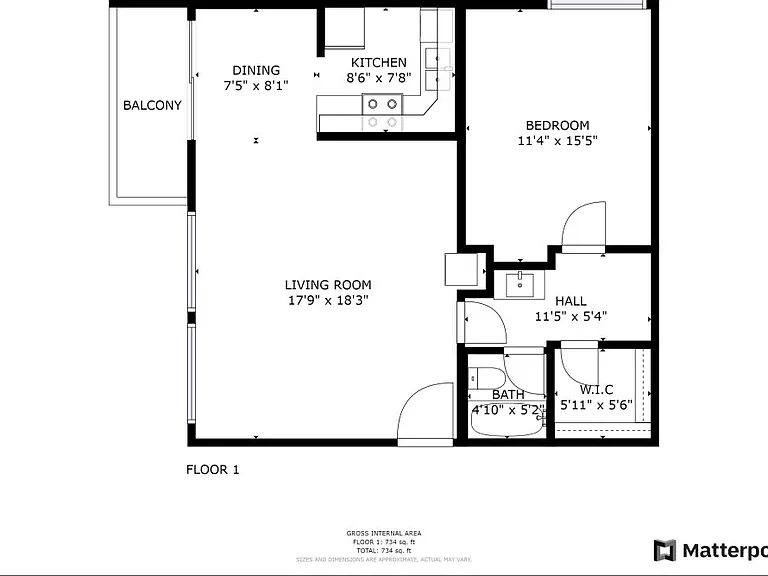 1 Bedroom 1 Bedroom