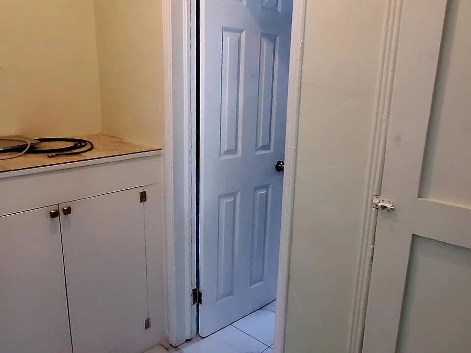 Hallway with 2 closets