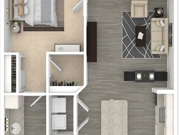Auger | 1 Bedroom | 1 Bathroom | 704 SF Auger | 1 Bedroom | 1 Bathroom | 704 SF