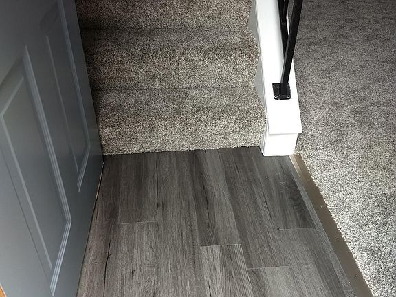 Entry way with waterproof vinyl