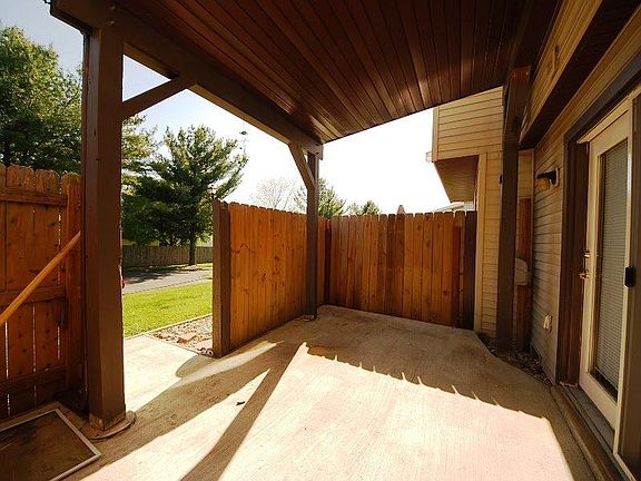 covered private patio