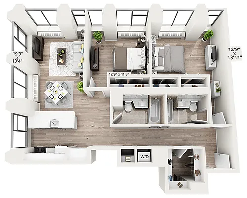 Floor plan Two Bedroom A