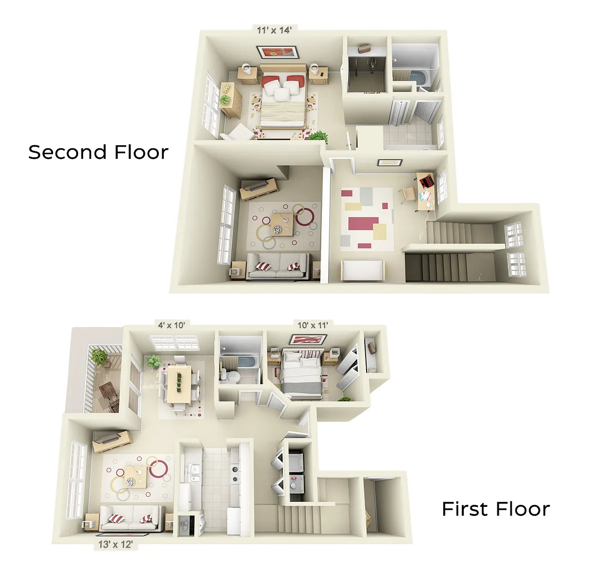 Floor plan 2c Luxe