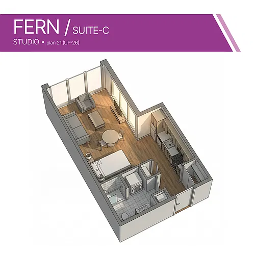 Floor plan Studio