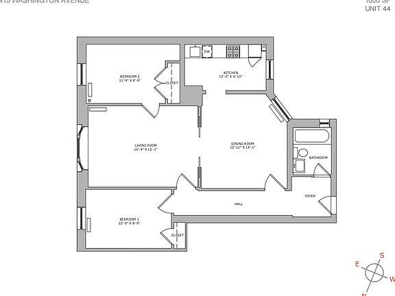 2nd image of 415 Washington Ave APT 44