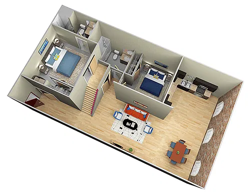 Floor plan Carding