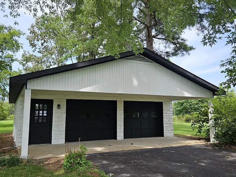 detached garage with extra storage