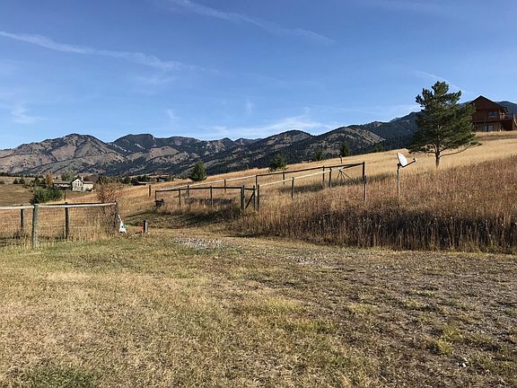 Side yard with Bridger Mountain views
