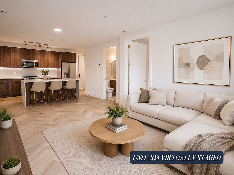Unit 203 Virtually Staged, Living Room
