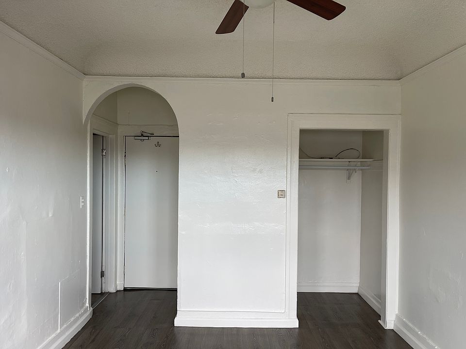 bathroom and entry door, closet