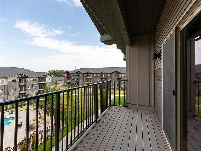 Balcony view of pool at Avenue 204.